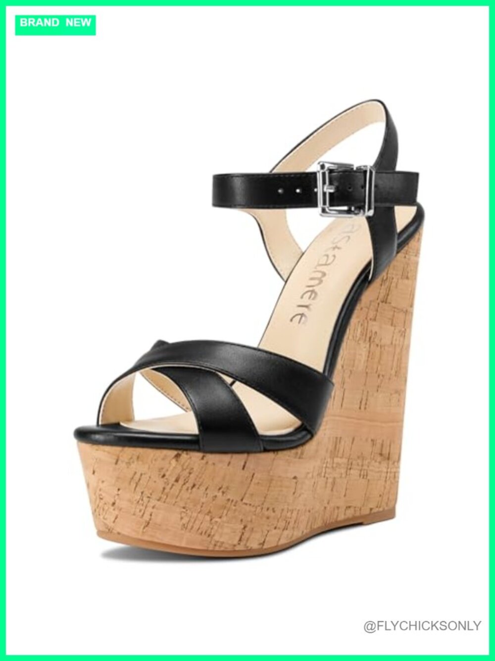 Womens High-Heel Platform Wedge Sandals Slingback Ankle Strap Open Toe Heels